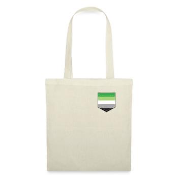 LGBTQ Aromantic Pride Flag Pocket - Stoffbeutel - Natur - Vorne