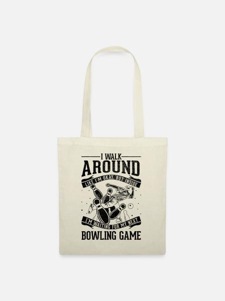 Ich Gehe In Ordnung - Bowling - Stoffbeutel - Natur