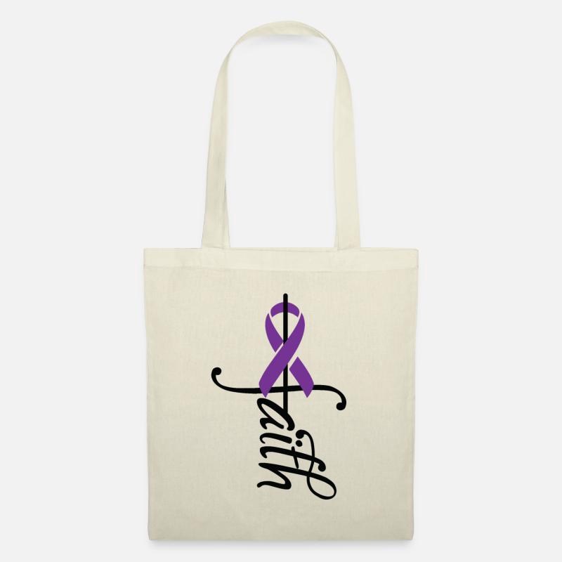 Ribbon-Epilepsie-Bewusstsein - Stoffbeutel - Natur