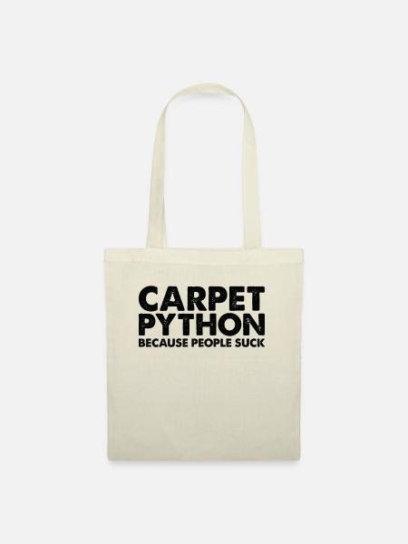 Leute Saugen Teppich-Python-Schlange - Stoffbeutel - Natur