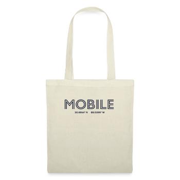 Coordonnées de la ville des États-Unis - Mobile - Sac en tissu - nature - Devant