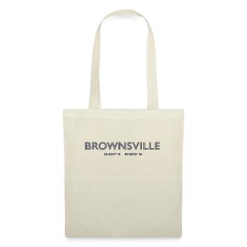 Coordonnées de la ville des États-Unis - Brownsville - Sac en tissu - nature - Devant