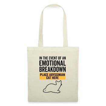 Émotionnel - Chat Abyssin - Sac en tissu - nature - Devant