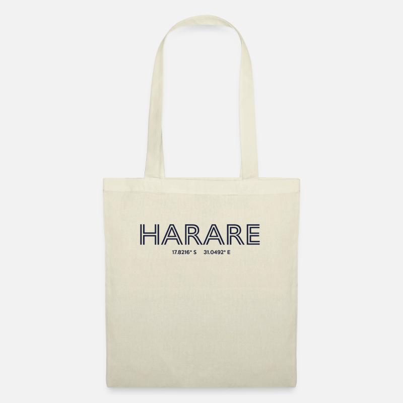 Zimbabwe City Coordinates - Harare - Tote Bag - nature