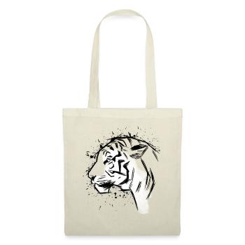 Profil de croquis du tigre - Sac en tissu - nature - Devant