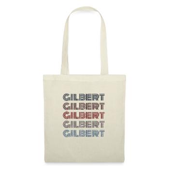 Vintage USA Stadt - Retro Gilbert - Stoffbeutel - Natur - Vorne