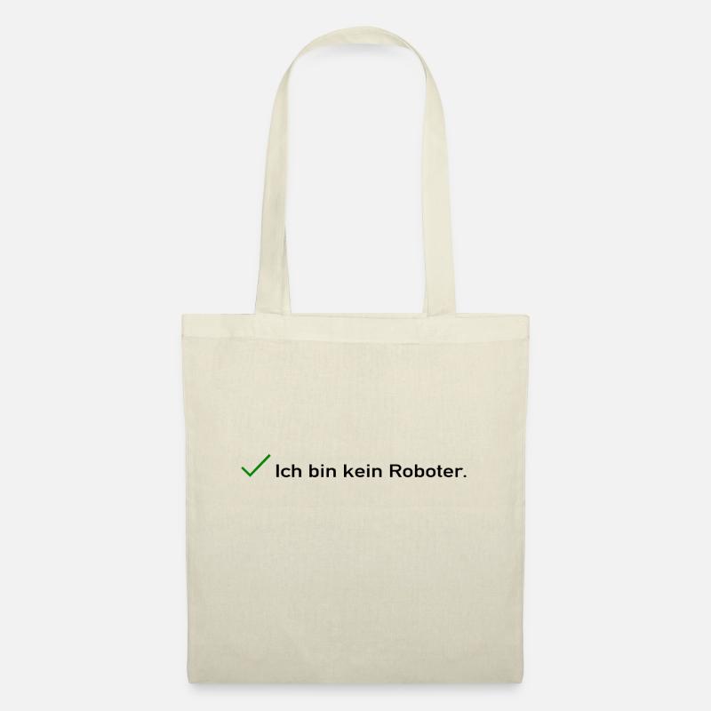 Ich bin kein Roboter - Stoffbeutel - Natur