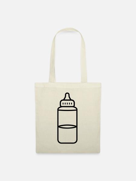 Flasche - Stoffbeutel - Natur