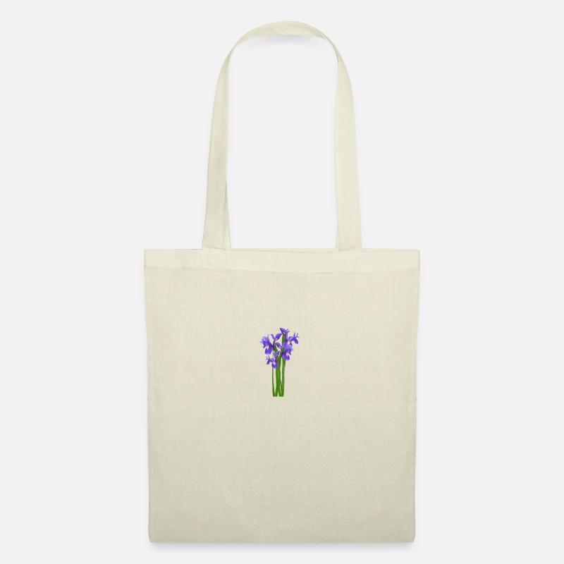 Fleurs Printemps Iris iris - Idée de cadeau - Sac en tissu - nature