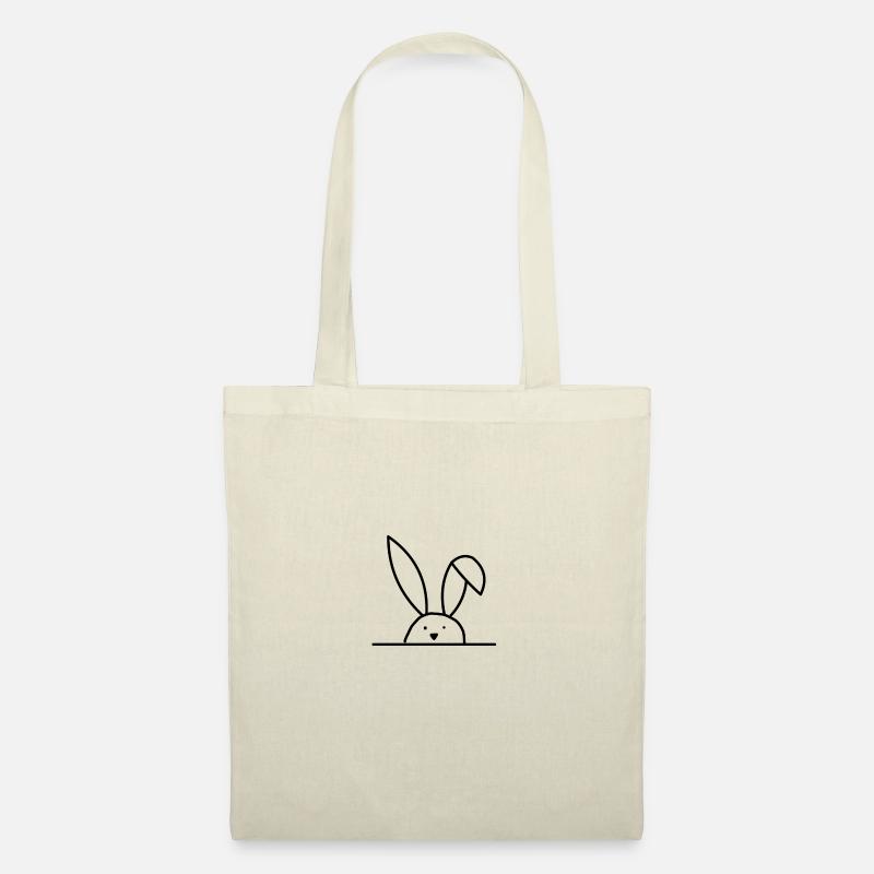 Hase Veganer - Stoffbeutel - Natur