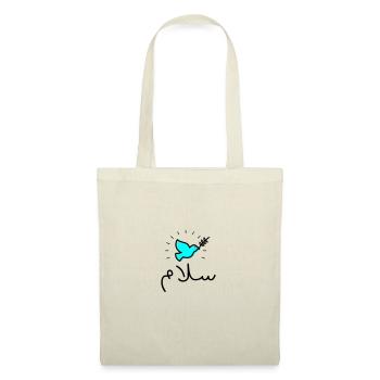 Paix en arabe "Salem" - Sac en tissu - nature - Devant
