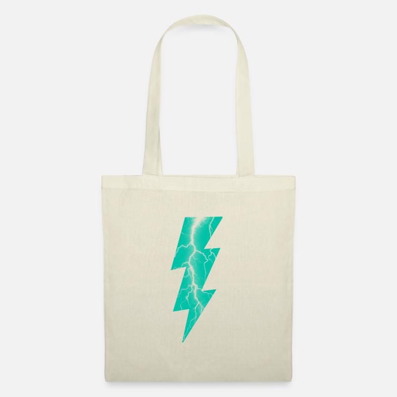 Lightning Turquoise Lightning - Tote Bag - nature