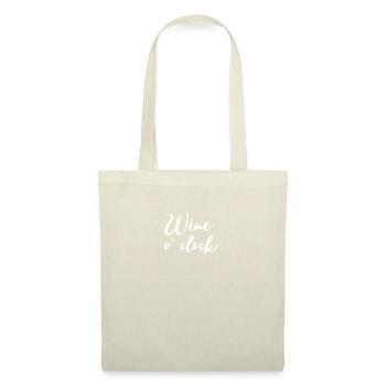 Il est temps de boire du vin! Design pour les amateurs de vin - Sac en tissu - nature - Devant