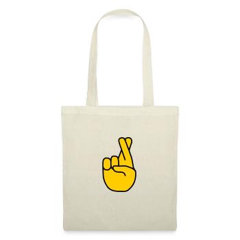 Emoji Finger Crossed Sketch Color - Tote Bag - nature - Front