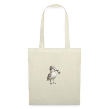 HH North Sea Seagull Beanie Beanie Black White Whistle - Tote Bag - nature - Front