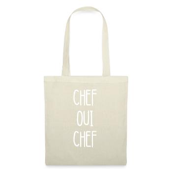 chef oui chef - Sac en tissu - nature - Devant