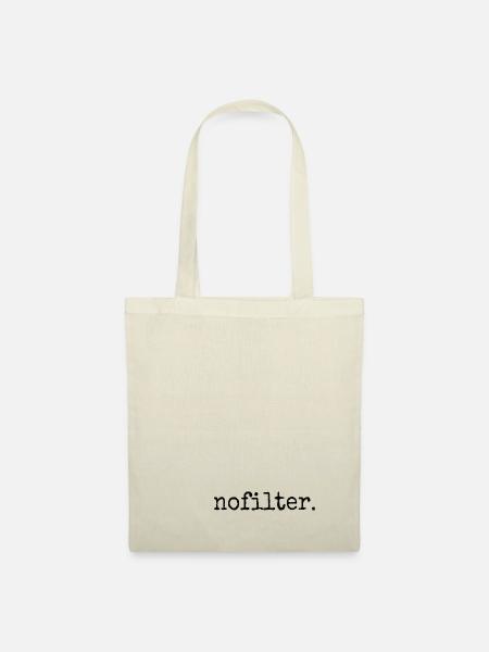 nofilter. Natürlich authentische Ästhetik - Stoffbeutel - Natur
