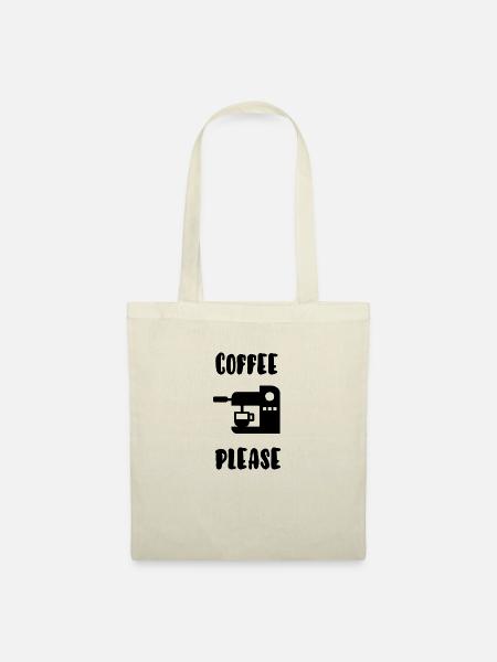 Kaffee bitte - Stoffbeutel - Natur