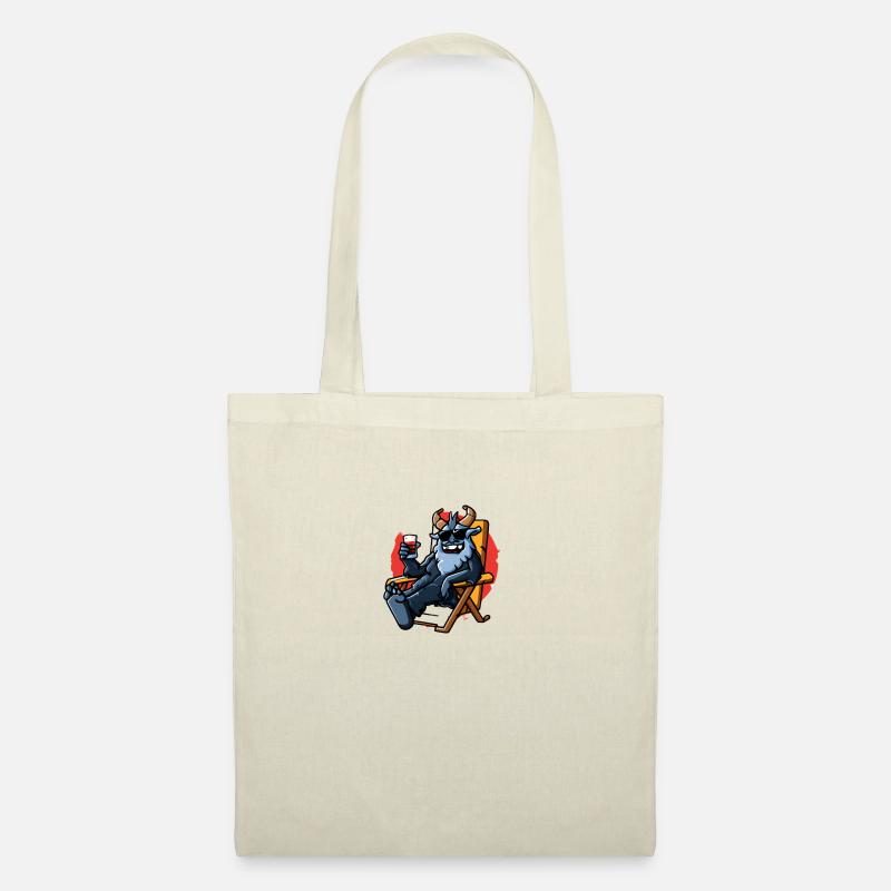 Krampus Percht Devil 2301 - Sac en tissu - nature