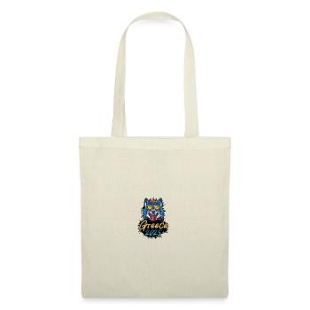 Grèce 2025 Loup de fête - Sac en tissu - nature - Devant