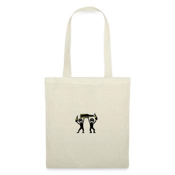 Enterrement de vie de garçon Beer Stick Figure - Sac en tissu - nature - Devant
