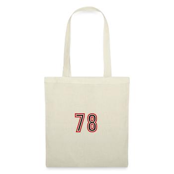 78 Zahl Jahre Trikot - Stoffbeutel - Natur - Vorne