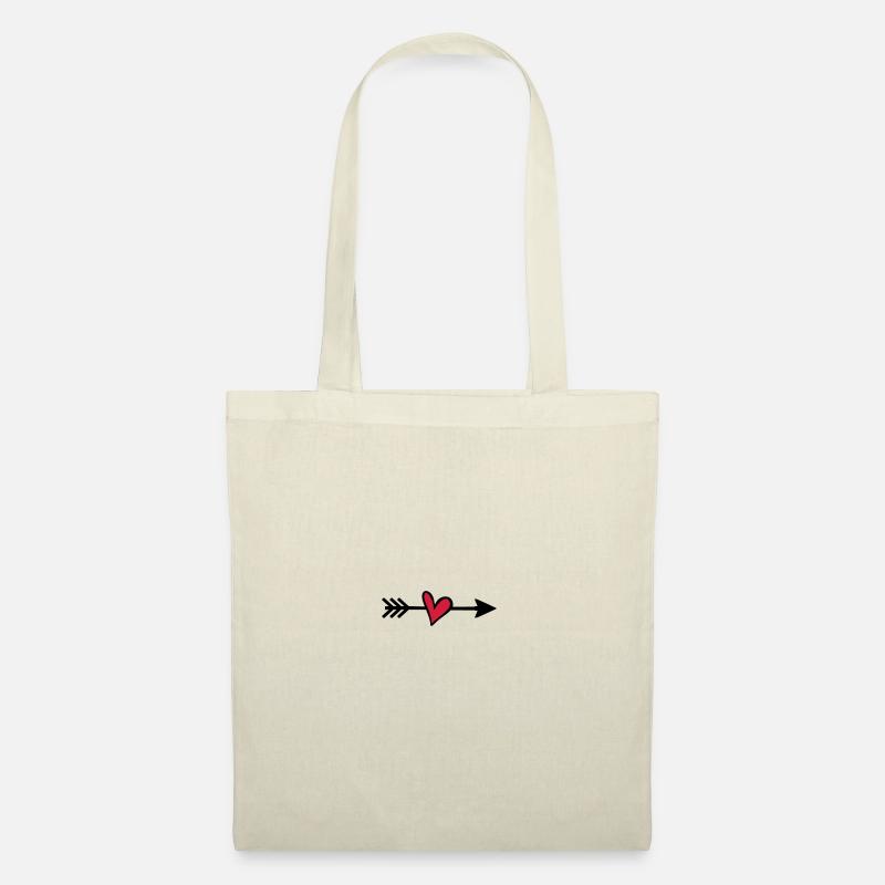 Flèche de Cupidon - Sac en tissu - nature