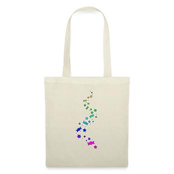 Colorful sweets glitter - Tote Bag - nature - Front