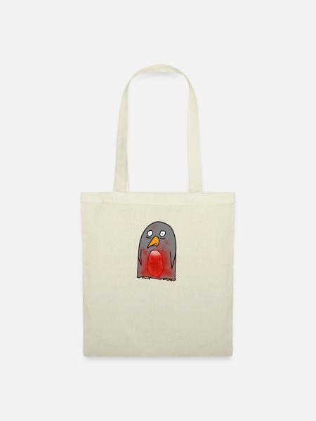 Splatter Pinguin - Stoffbeutel - Natur
