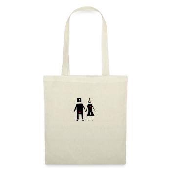 couple couple drôle - Sac en tissu - nature - Devant