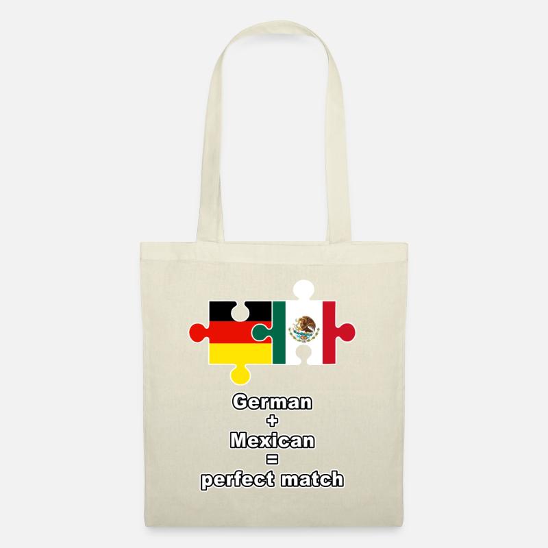 German Mexican Puzzle - Stoffbeutel - Natur