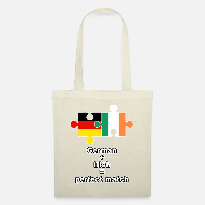 German Irish Puzzle - Stoffbeutel - Natur