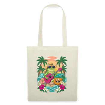 Pumpkin Lizard Rock Halloween Tropical - Stoffbeutel - Natur - Vorne