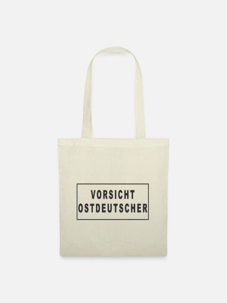 Vorsicht Ostdeutscher - Stoffbeutel - Natur