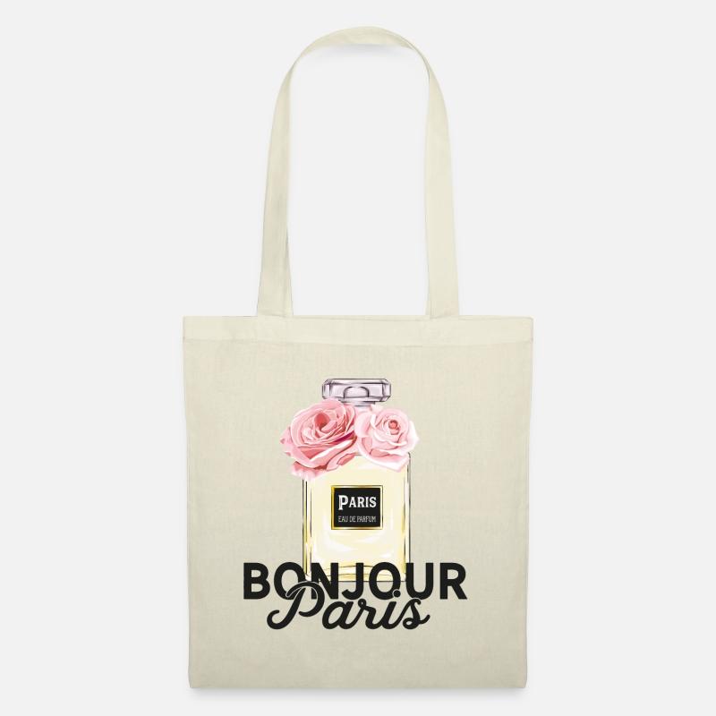 parfume bonjour paris Parfume Flakon mit Rosen - Stoffbeutel - Natur