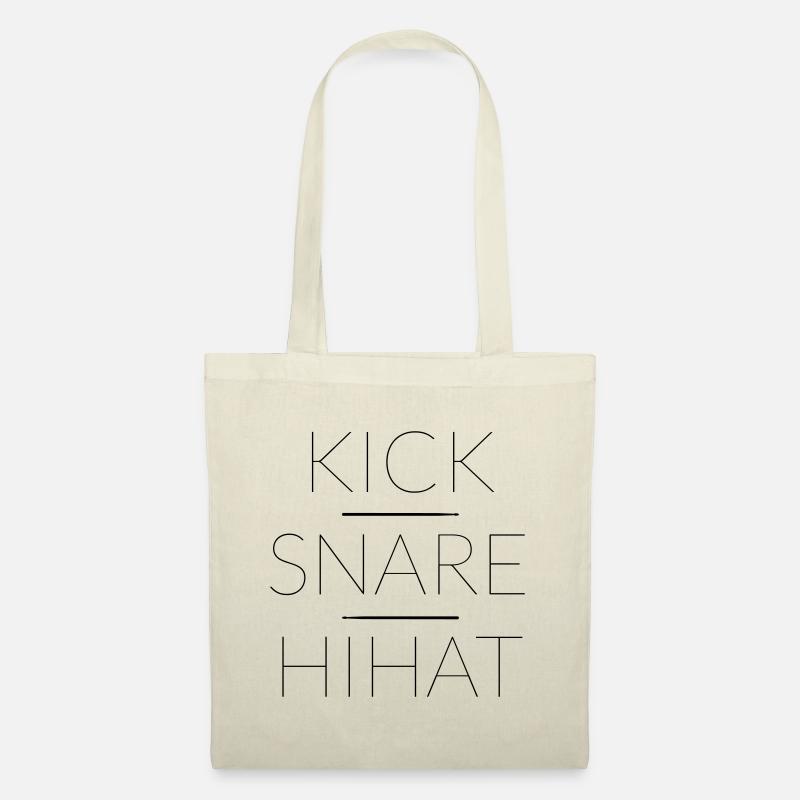 KICK SNARE HIHAT - Stoffbeutel - Natur