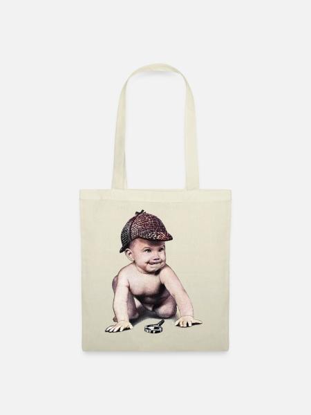 Baby Sherlock Holmes - Stoffbeutel - Natur