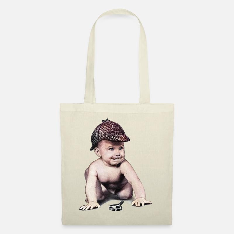 Baby Sherlock Holmes - Stoffbeutel - Natur