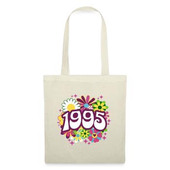 Retro Groovy Year 1995 Women 30 Years Birthday - Tote Bag - nature - Front