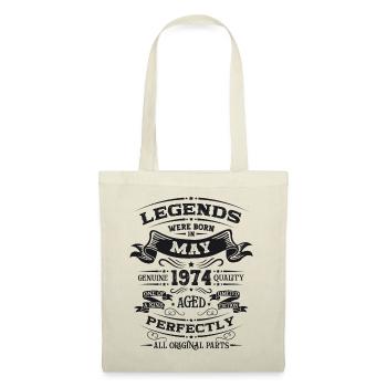 Légende Mai 1974 Millésime 1974 Anniversaire 1974 - Sac en tissu - nature - Devant