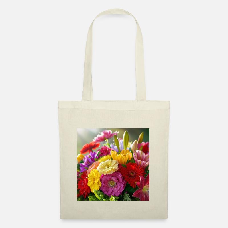 Blumen - Stoffbeutel - Natur