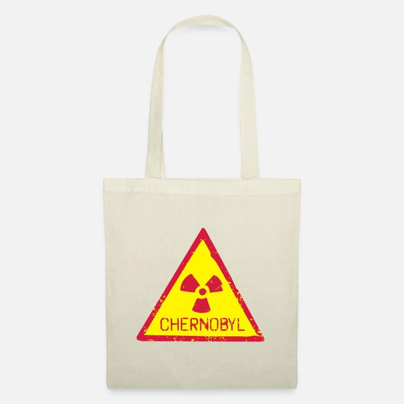 TSCHERNOBYL RADIATION WARNING ICON - Stoffbeutel - Natur
