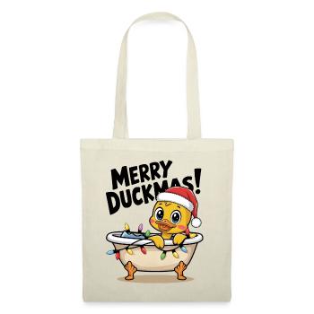 Duck Ducks Christmas Farmer Funny Merry Duckmas - Tote Bag - nature - Front