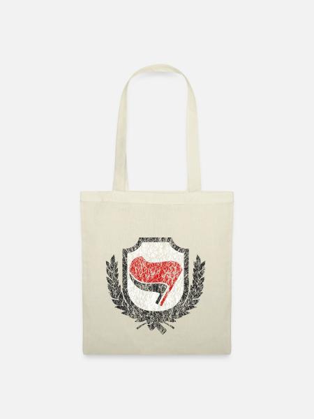 antifa symbol - Stoffbeutel - Natur