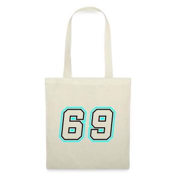 69 Nombre symbole - Sac en tissu - nature - Devant