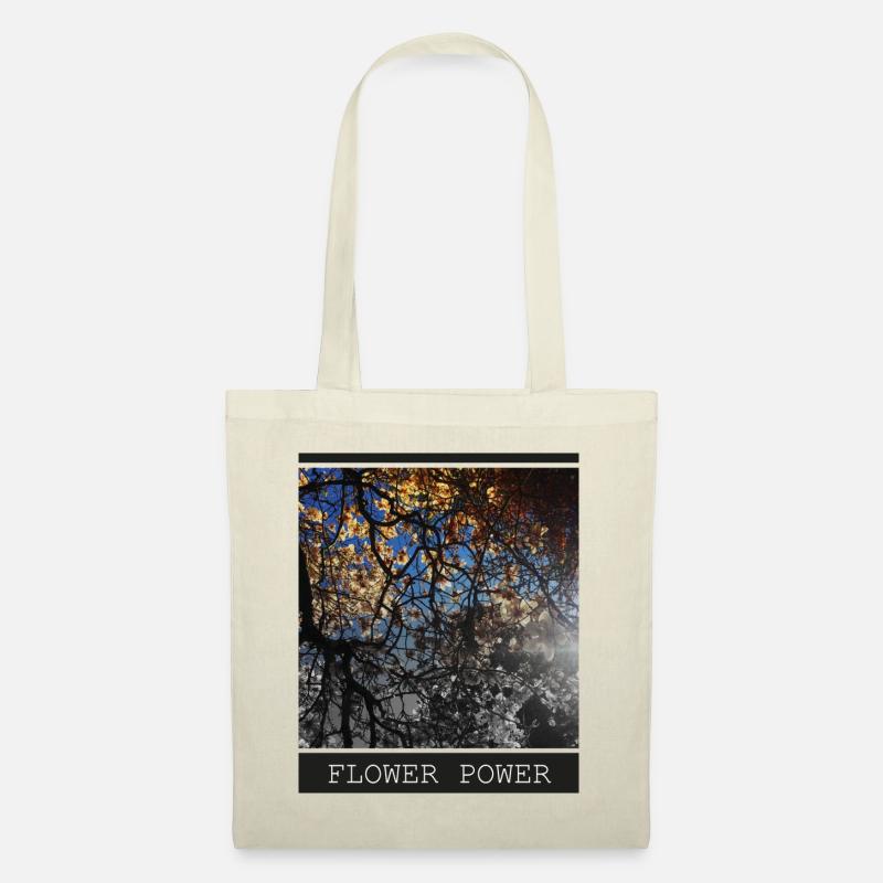 Flower Power - Stoffbeutel - Natur