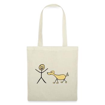Ich und Hund - Stoffbeutel - Natur - Vorne