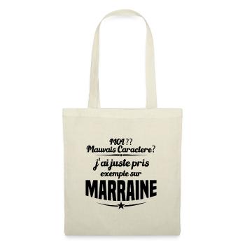 Mauvais Caractère Marraine - Sac en tissu - nature - Devant