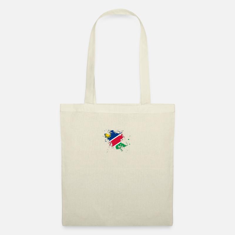 Namibia Flagge als Farbklecks - Stoffbeutel - Natur