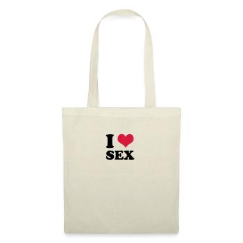 i love sex - Stoffbeutel - Natur - Vorne
